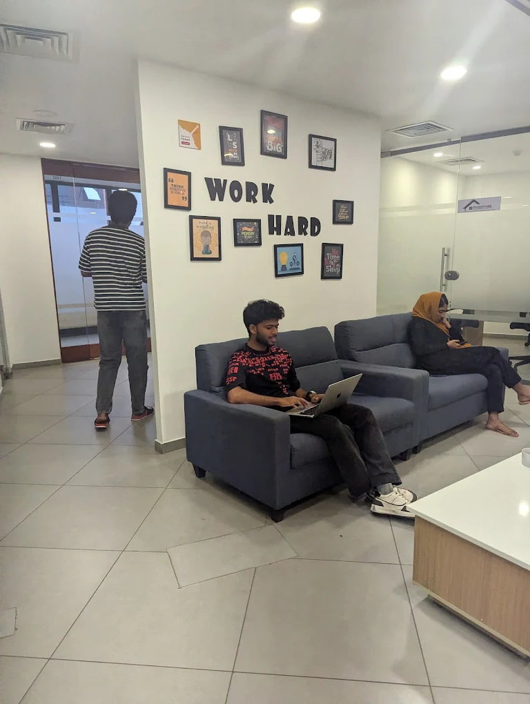 COO working on the project
